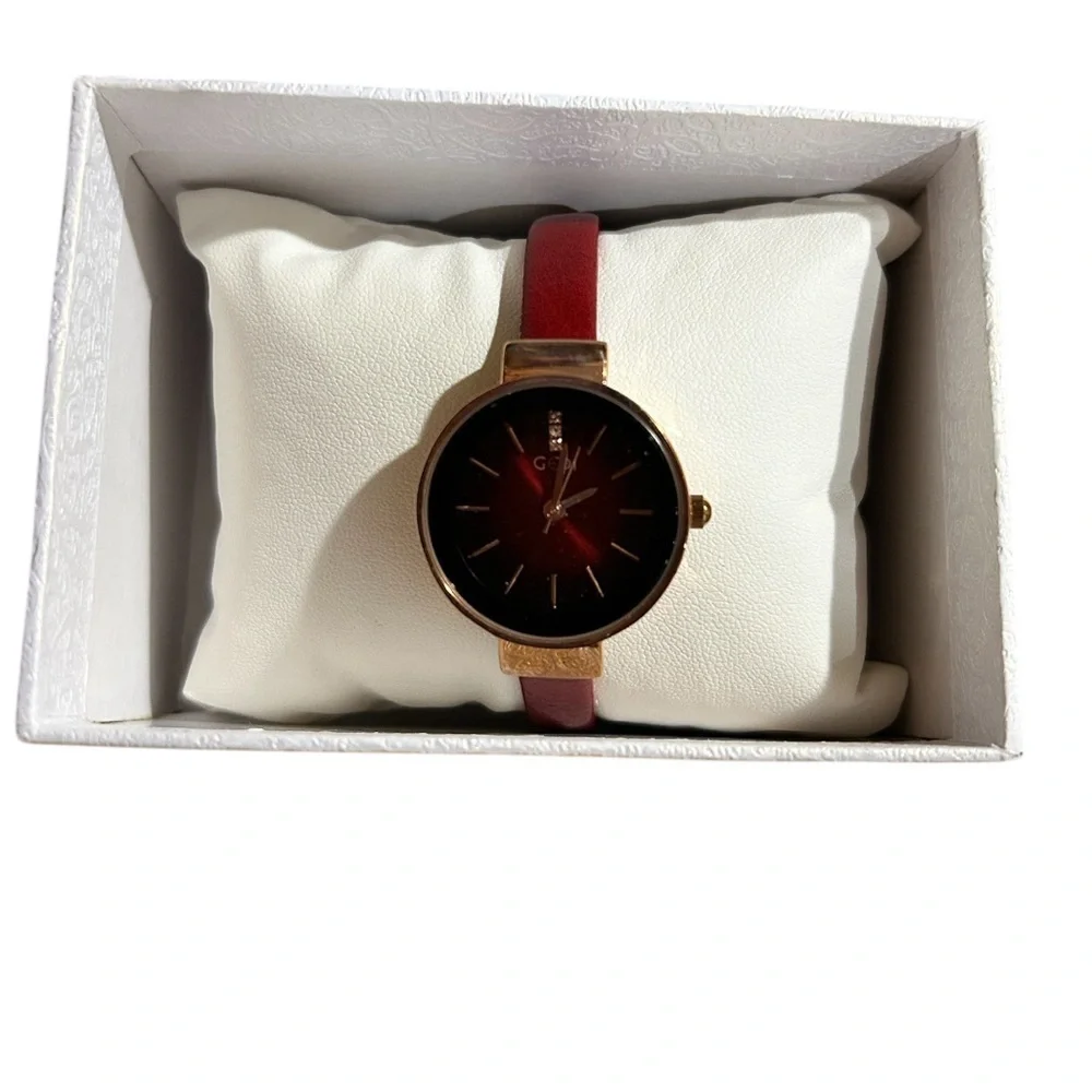GEDI Red and Gold Watch
